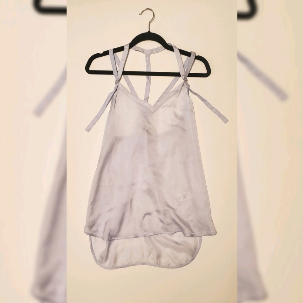 Treasure&Bond Semi Sheer Dusty Blue Tank Top (NWT)
